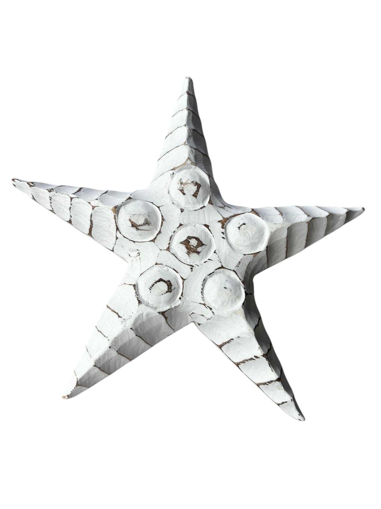 Wooden Starfish Wall Art | Whitewash | 3 Sizes Available