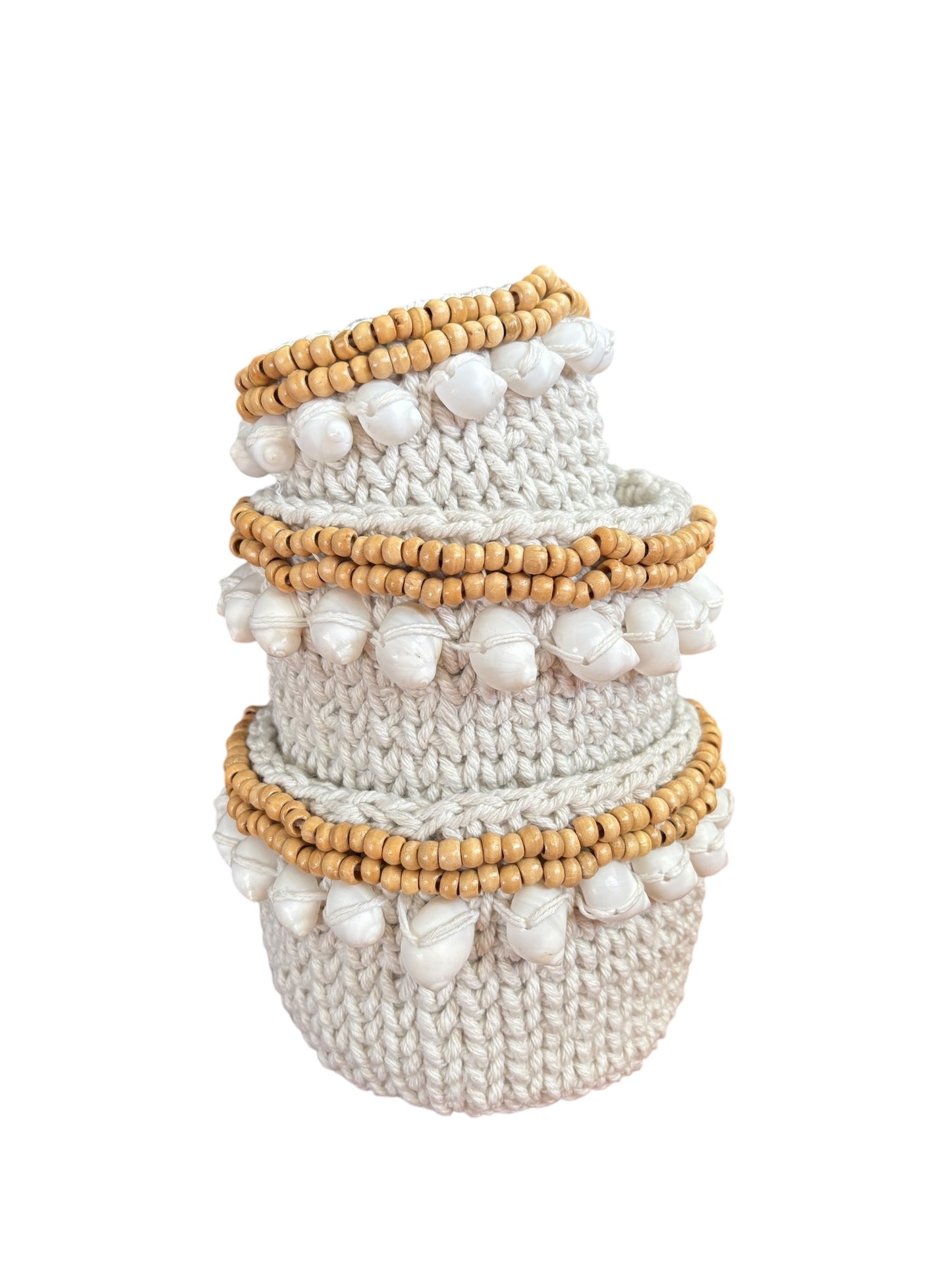 Bohemian Chic Knitted Baskets | 3 Sizes Available