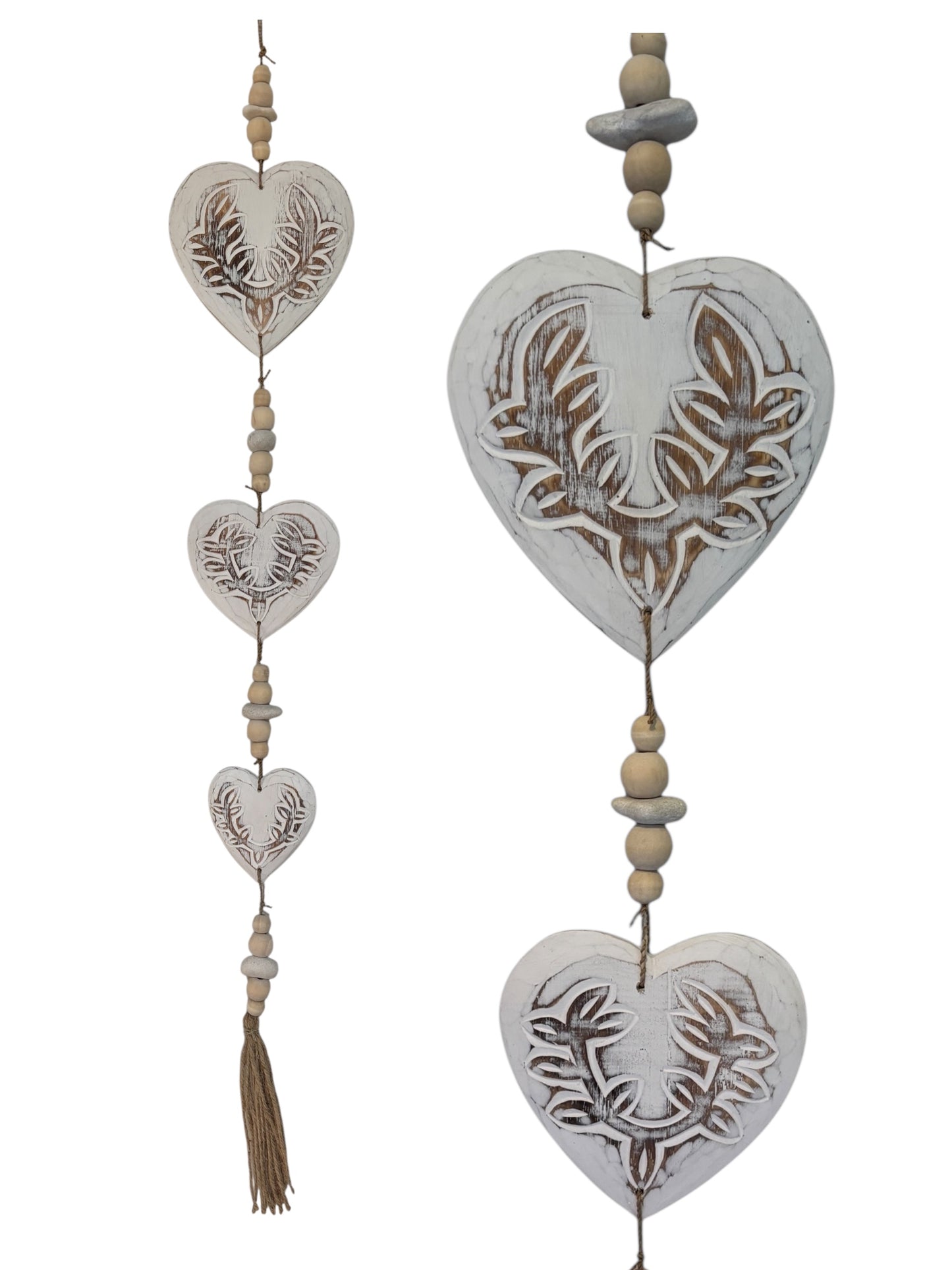 Heart Garland | White