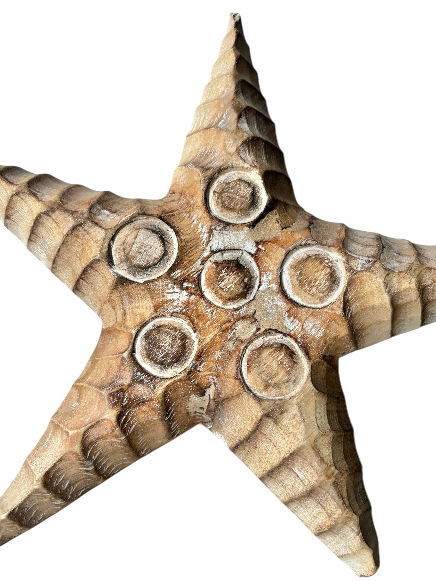 Wooden Starfish Wall Art | Natural Brown | 3 Sizes Available
