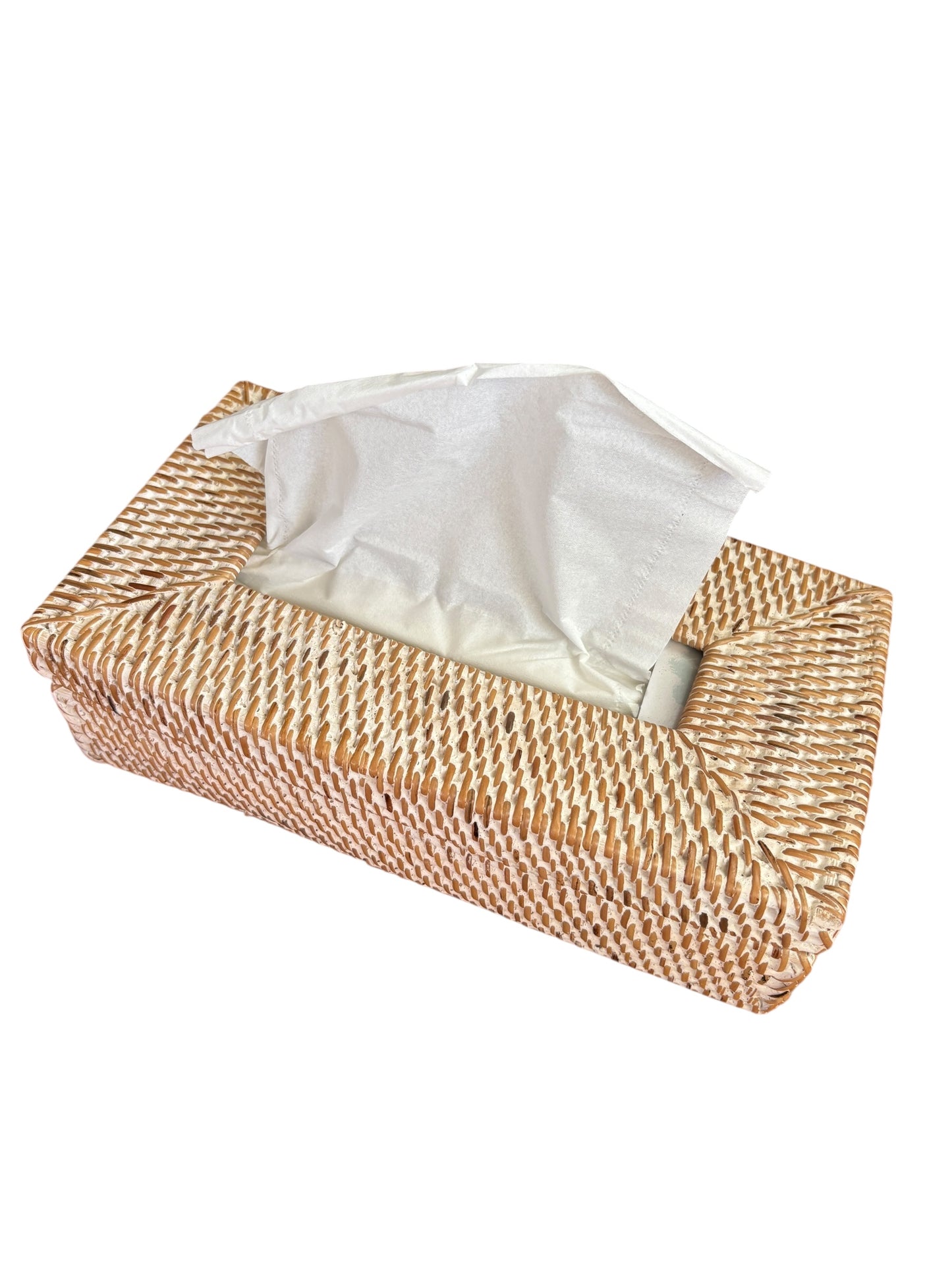 Coastal Rattan Tissue Box