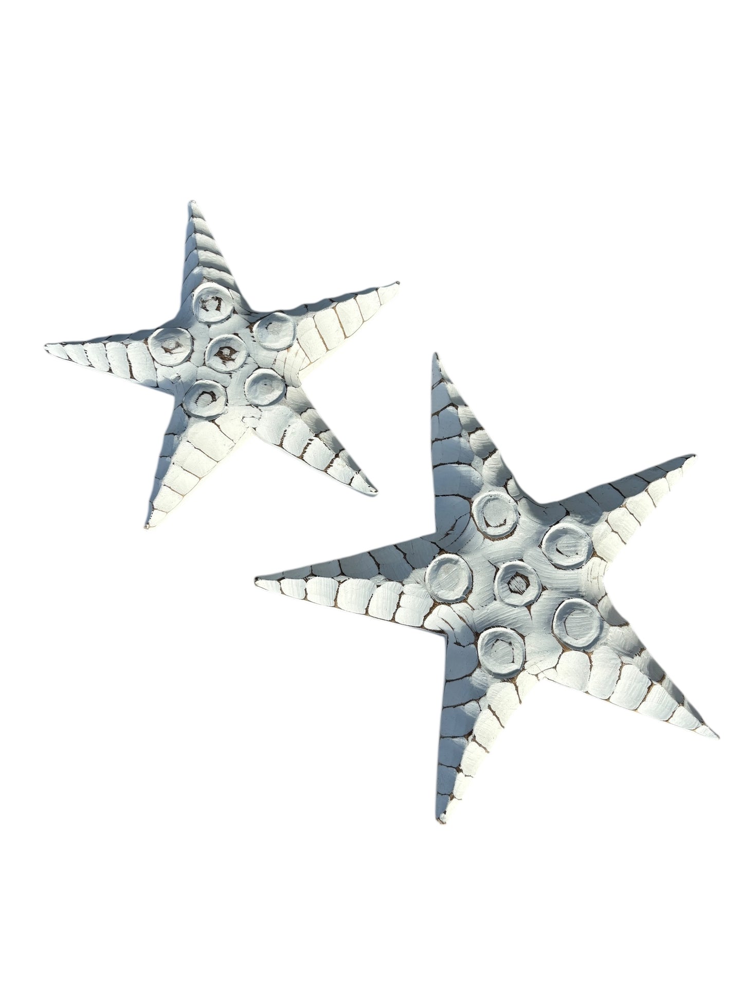 Wooden Starfish Wall Art | Whitewash | 3 Sizes Available