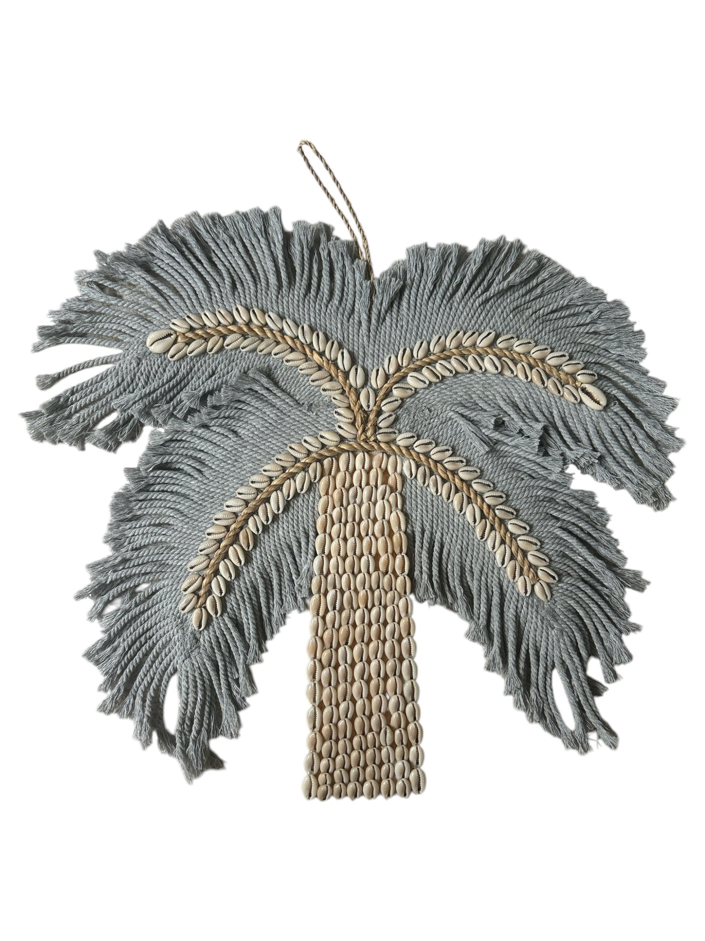 Boho Shell Palm Tree | Blue