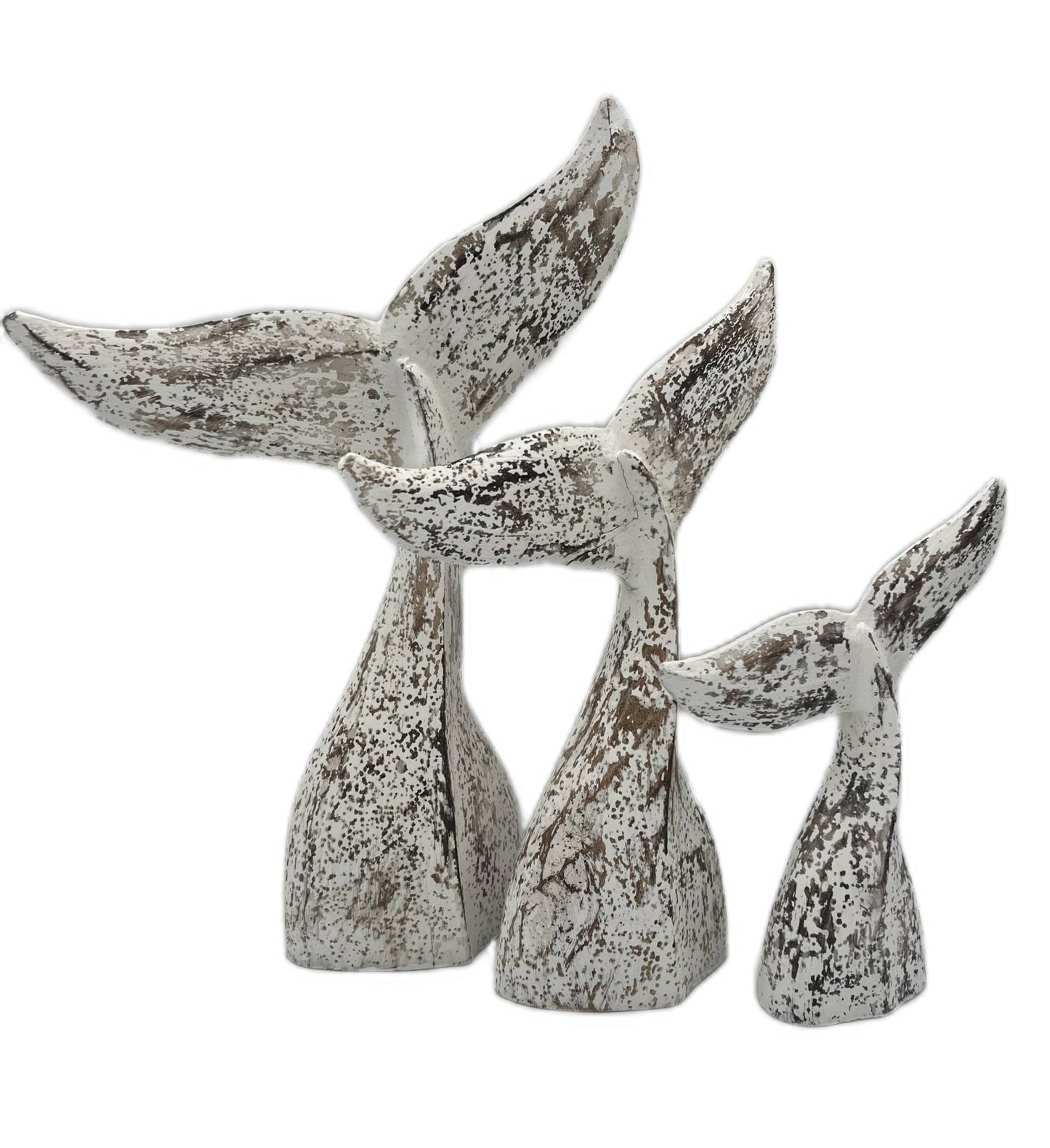 Whale Tail | Rustic White | 3 Sizes Available