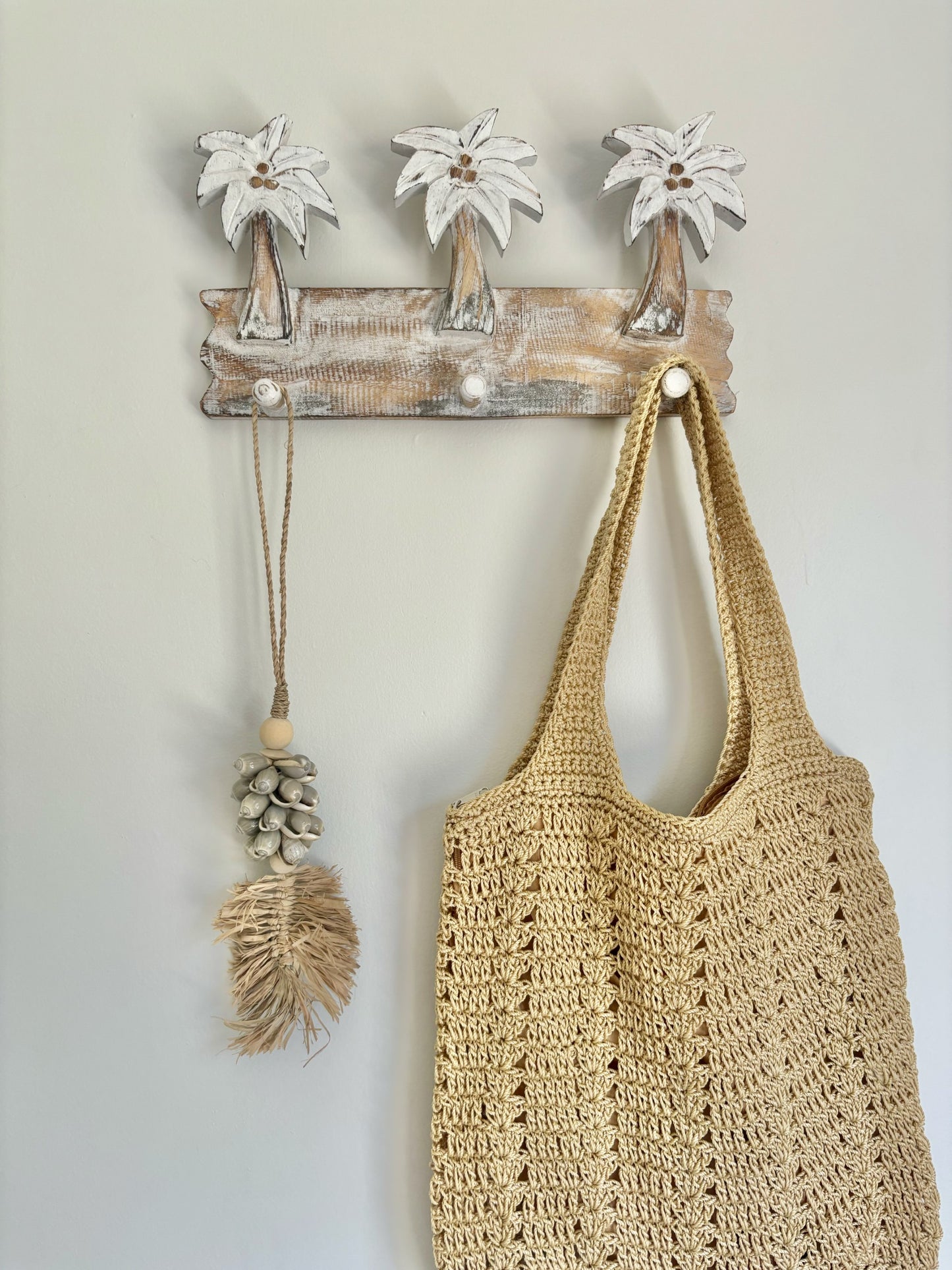 Palm Tree Wall Hook | 3 Hook | White