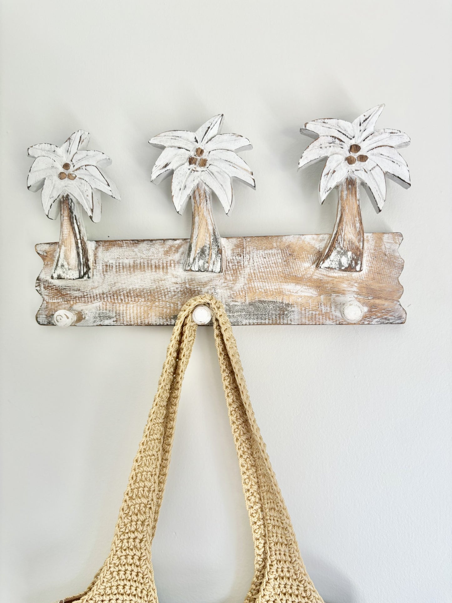 Palm Tree Wall Hook | 3 Hook | White