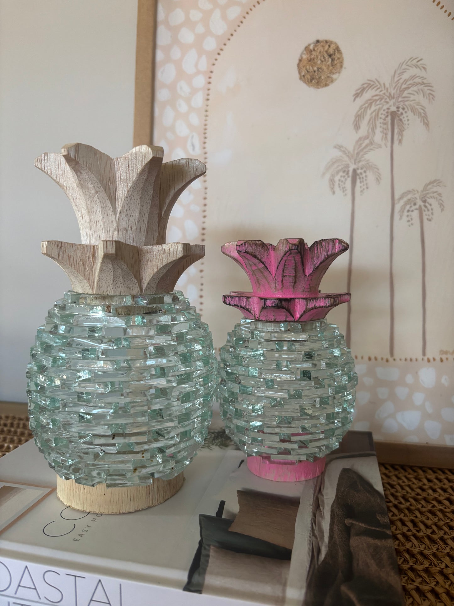 Glass Pineapple | Small | Pink