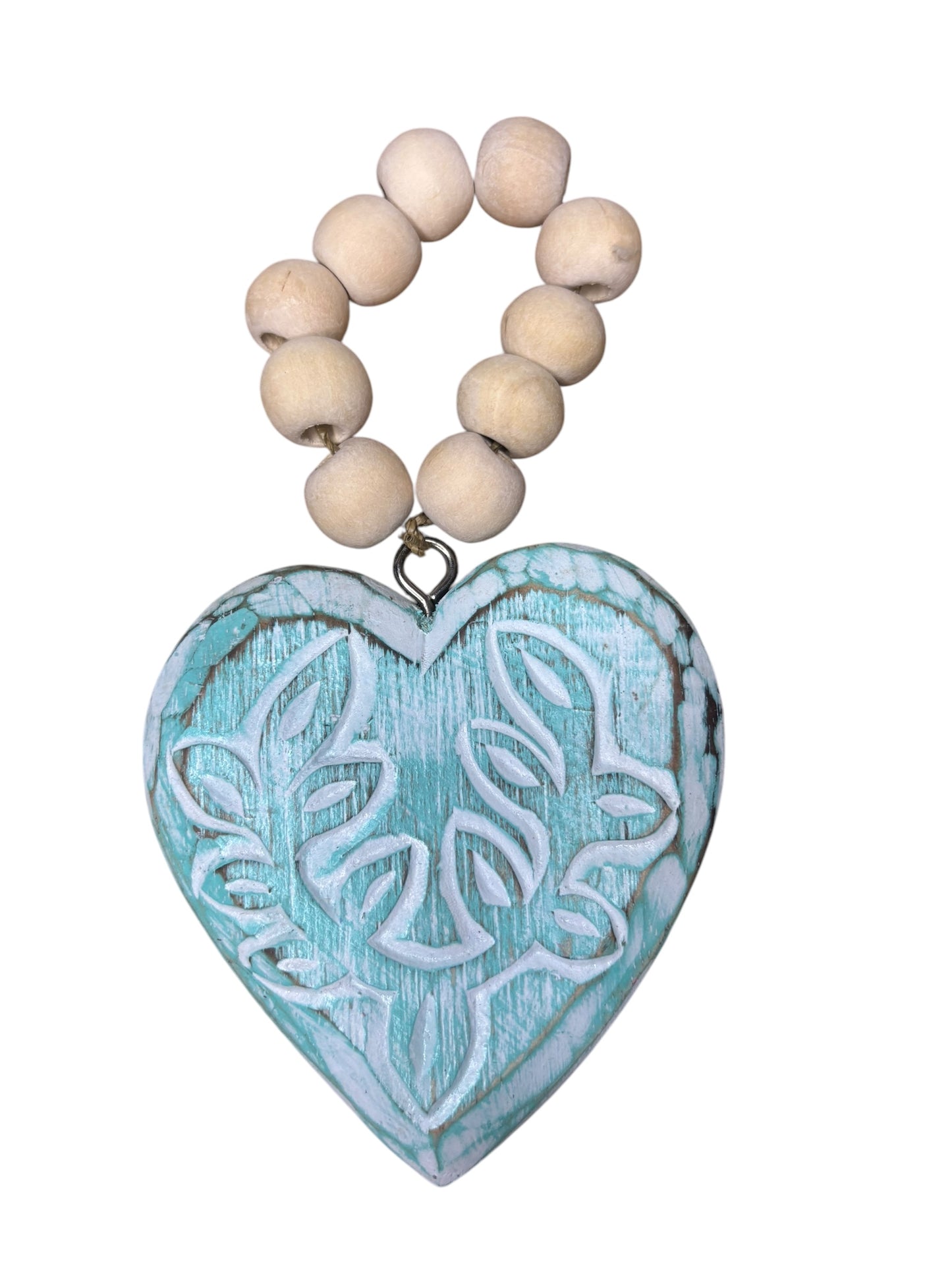 Wooden Heart Tassel | Assorted Colours