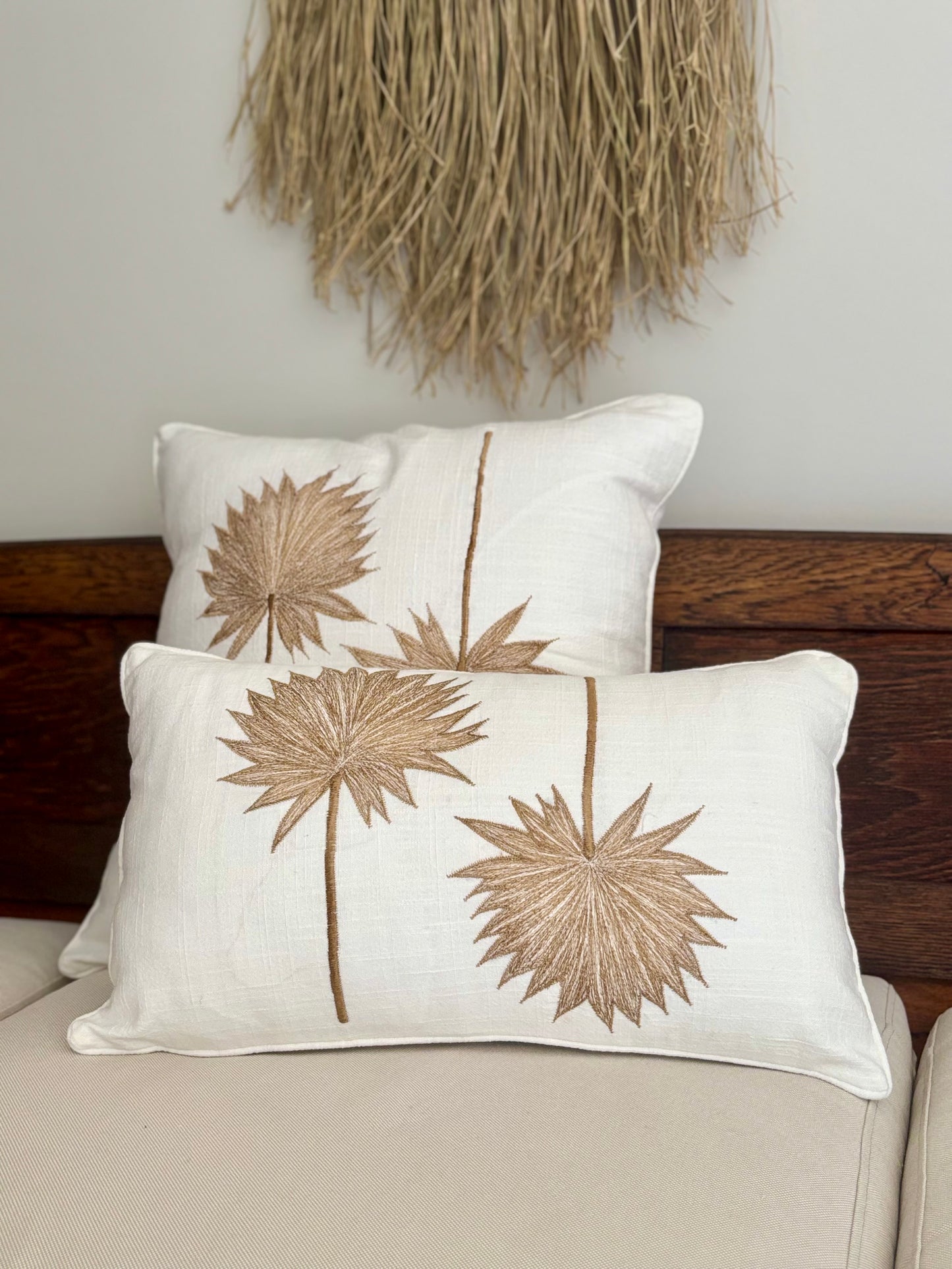 Golden Palm Cushion Cover | 30x50cm