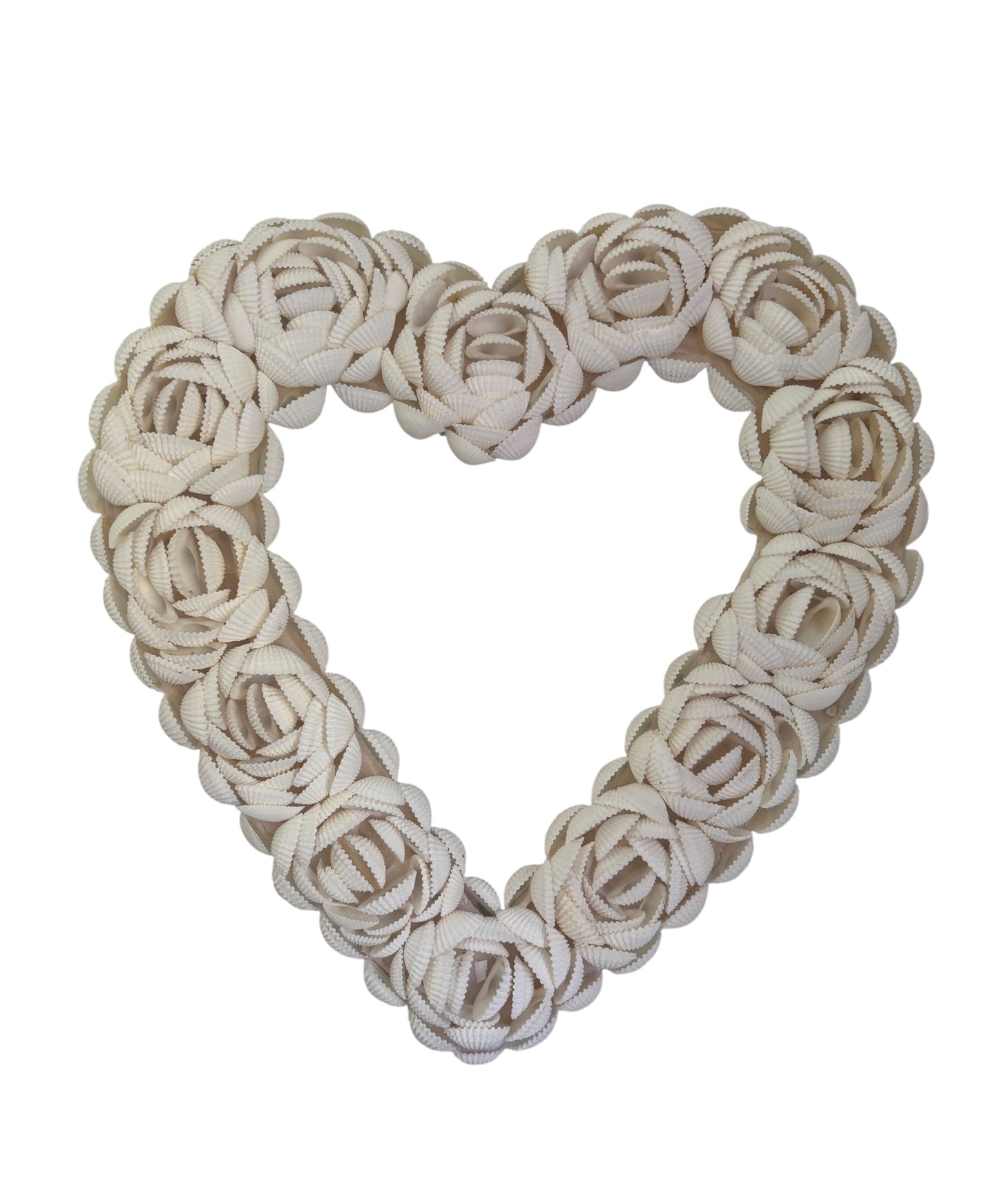 Shell Heart Wreath | Rose Petals