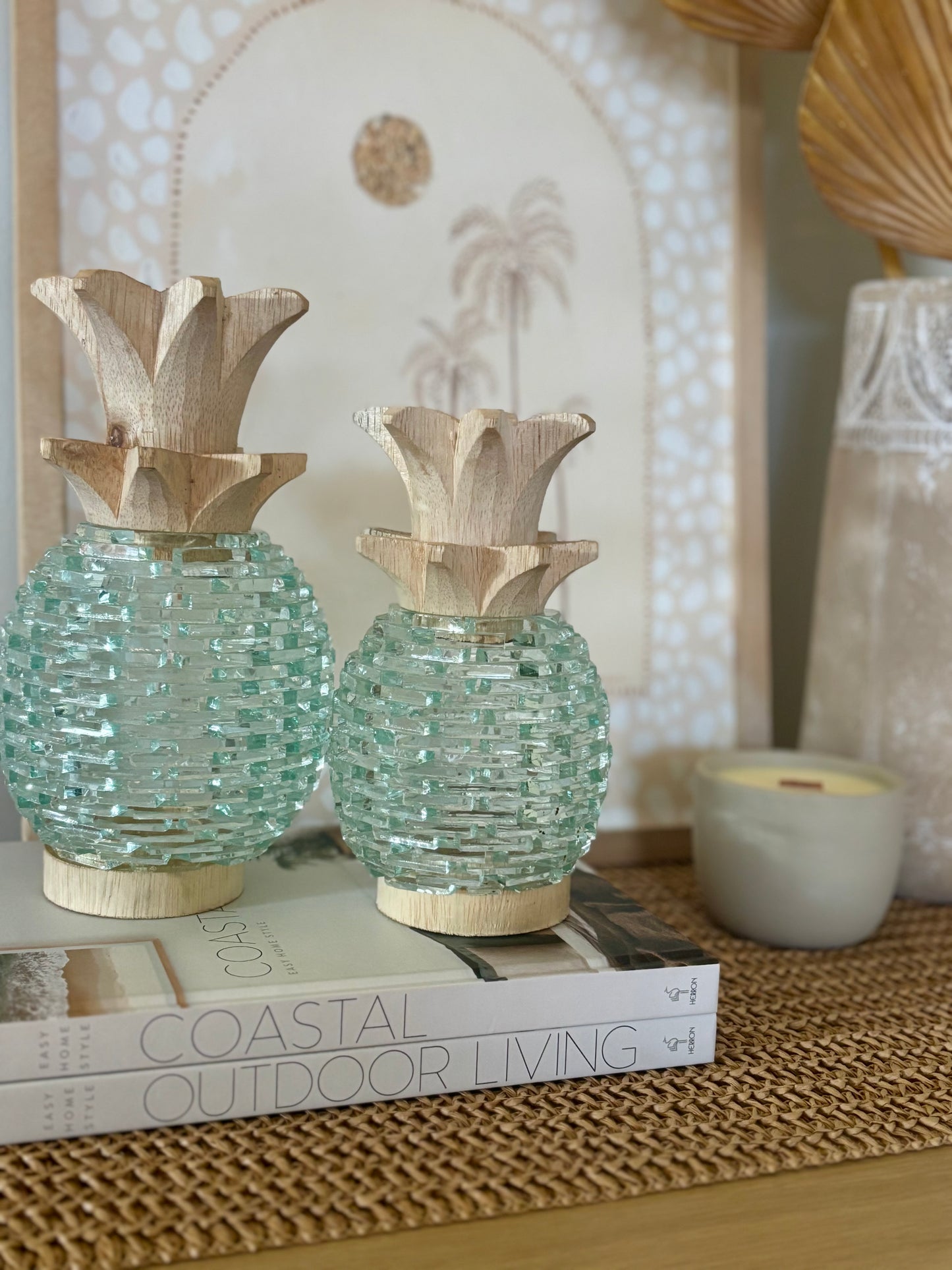 Glass Pineapple | 3 Sizes Available | Natural