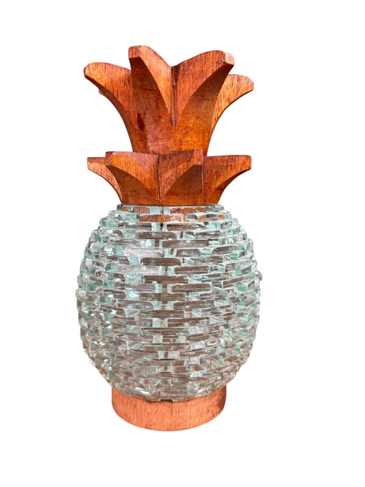Glass Pineapple | 3 Sizes Available | Natural Stained