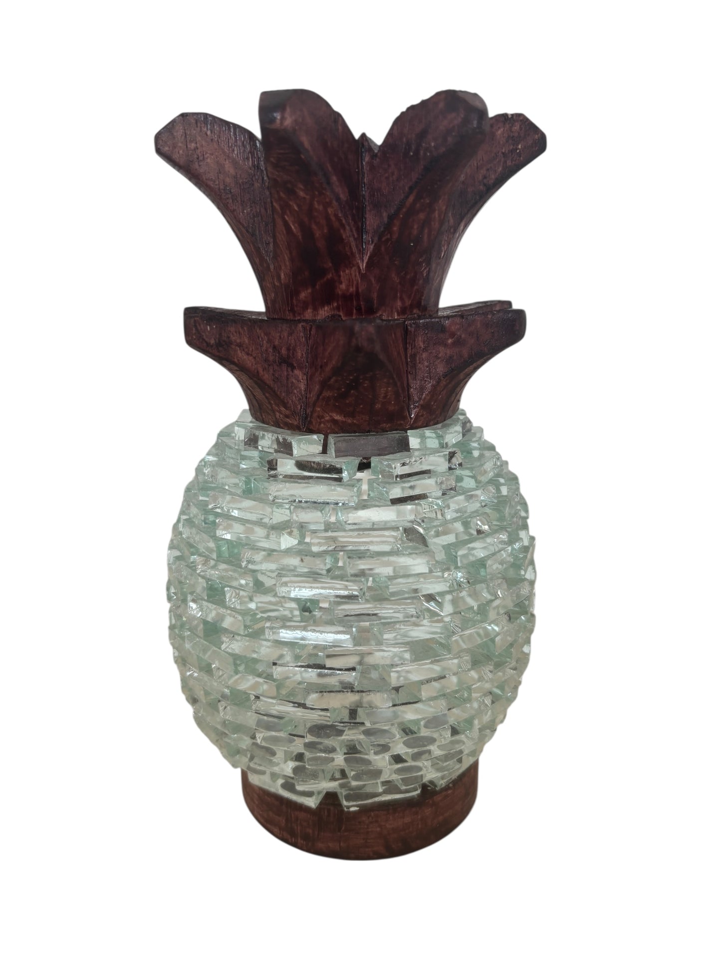Glass Pineapple | 3 Sizes Available | Dark Stained