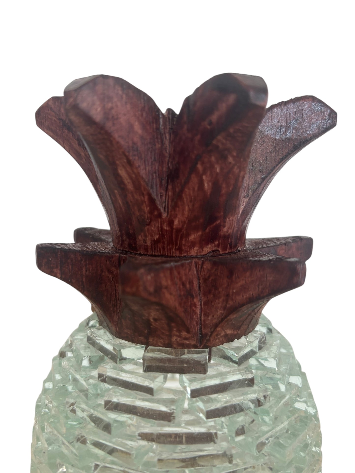 Glass Pineapple | 3 Sizes Available | Dark Stained