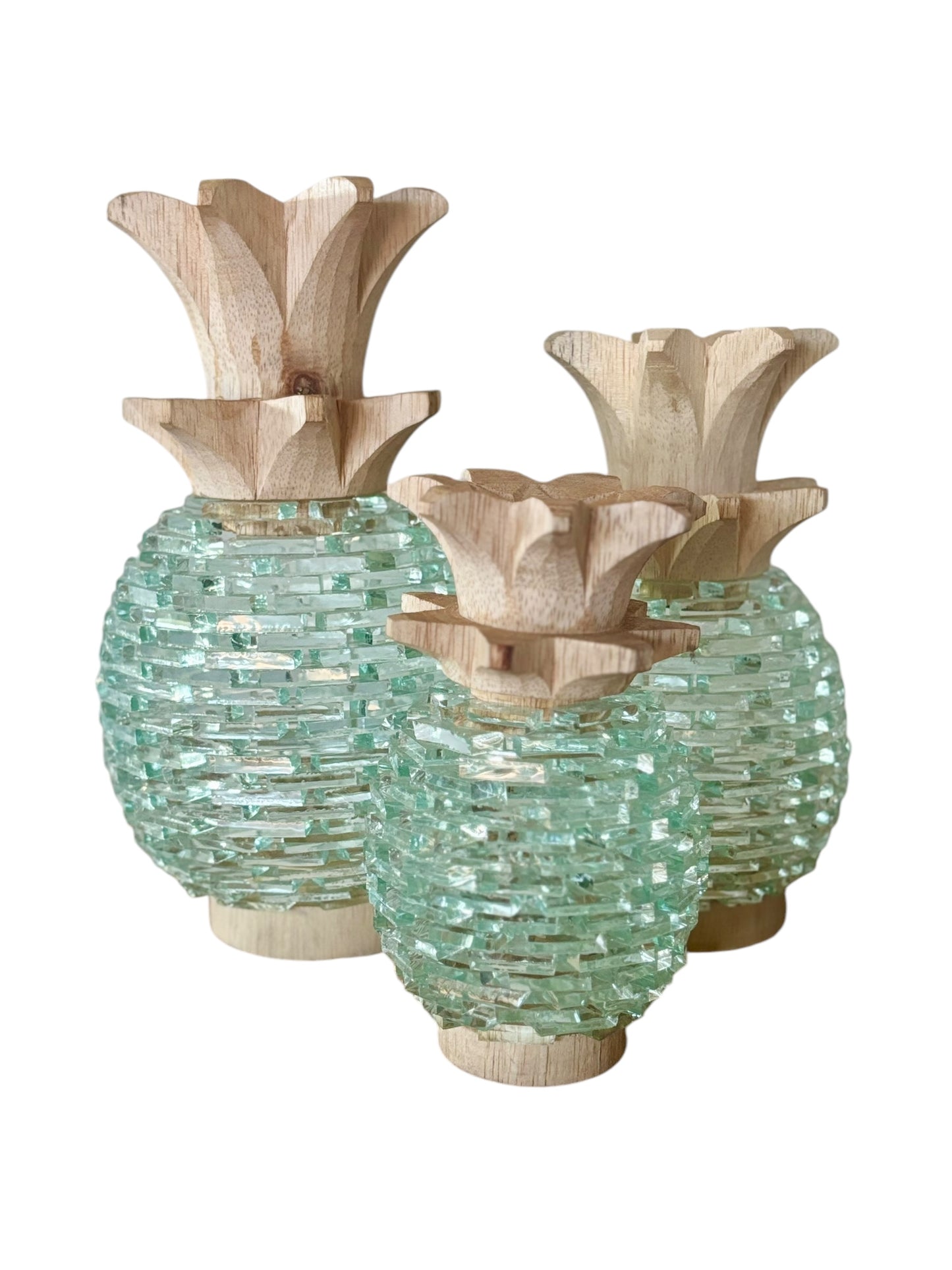 Glass Pineapple | 3 Sizes Available | Natural