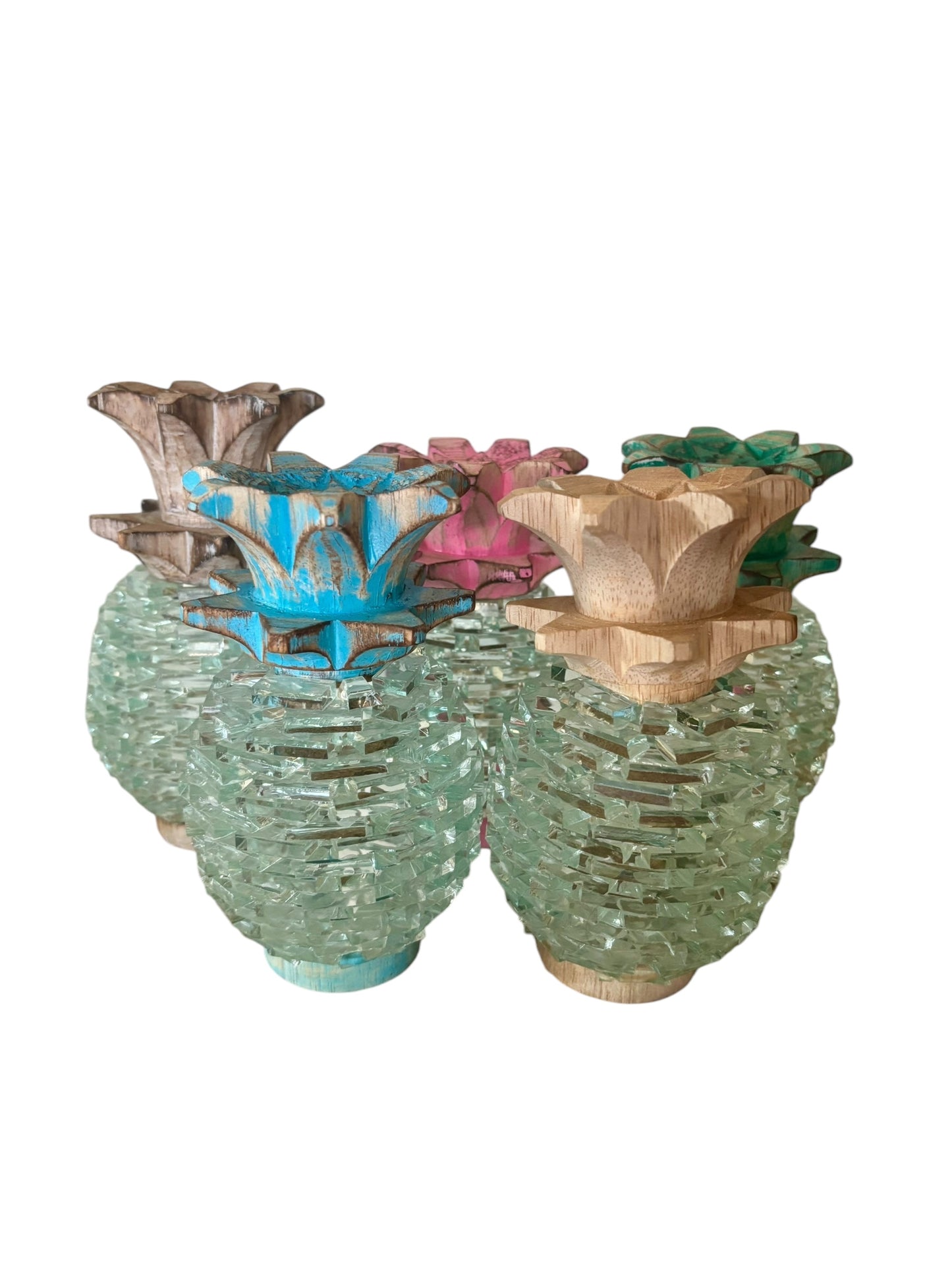 Glass Pineapple | Small | Blue