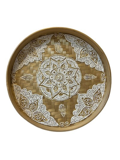 White Bamboo Tray