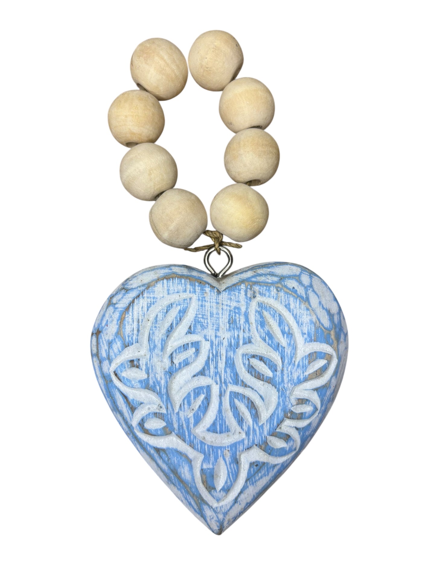 Wooden Heart Tassel | Assorted Colours