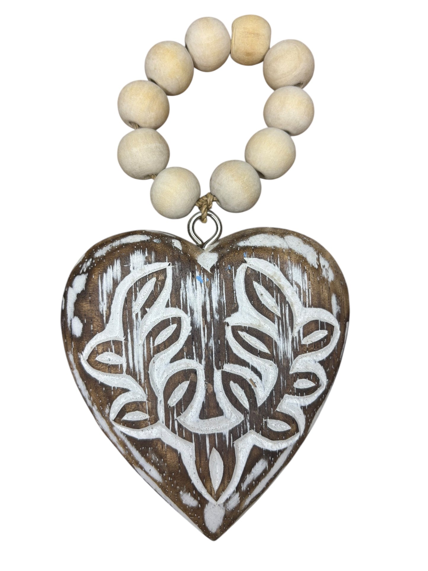 Wooden Heart Tassel | Assorted Colours