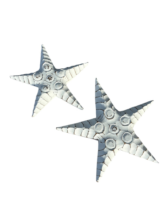Wooden Starfish Wall Art | Whitewash | 3 Sizes Available