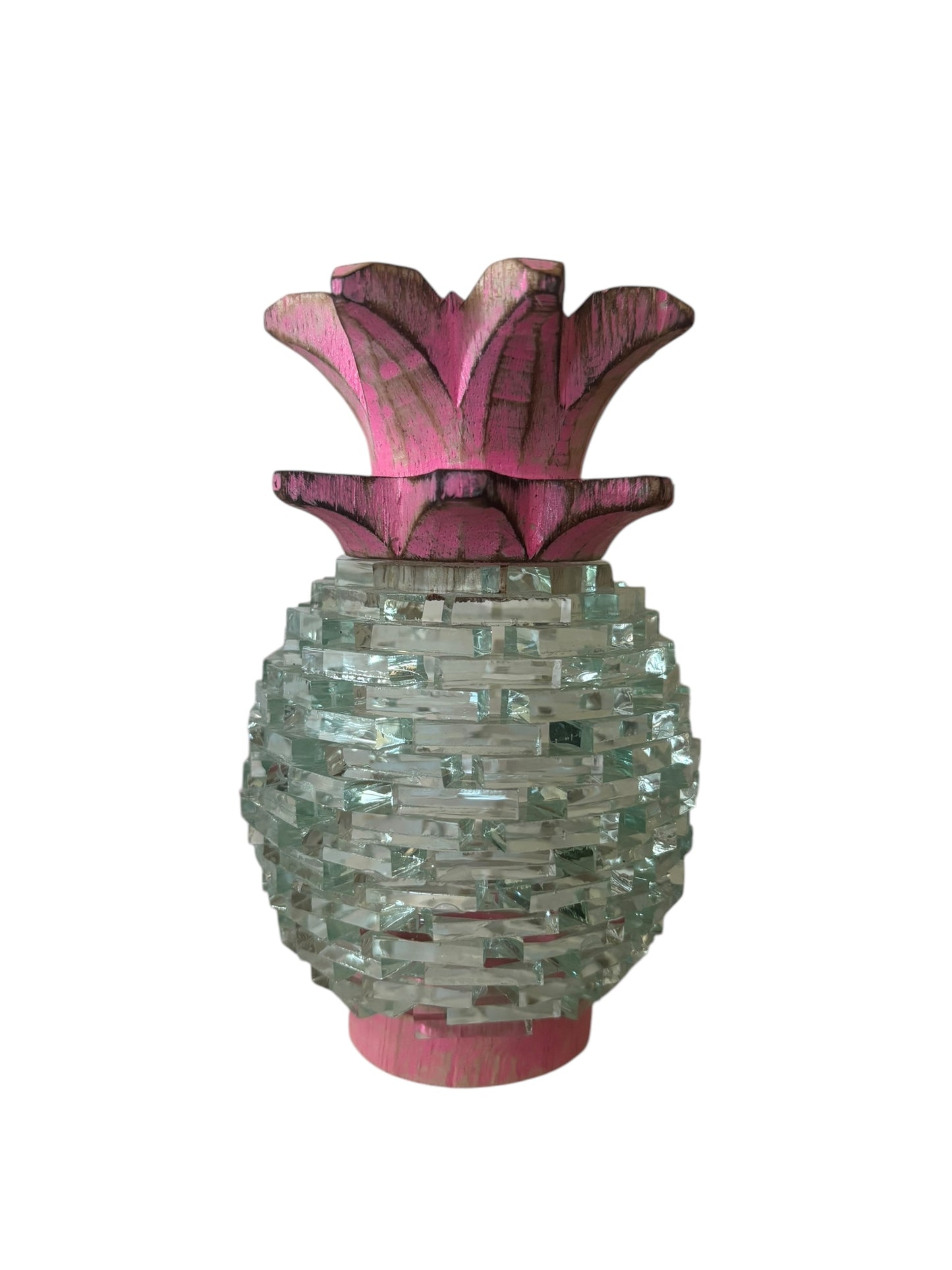 Glass Pineapple | Small | Pink