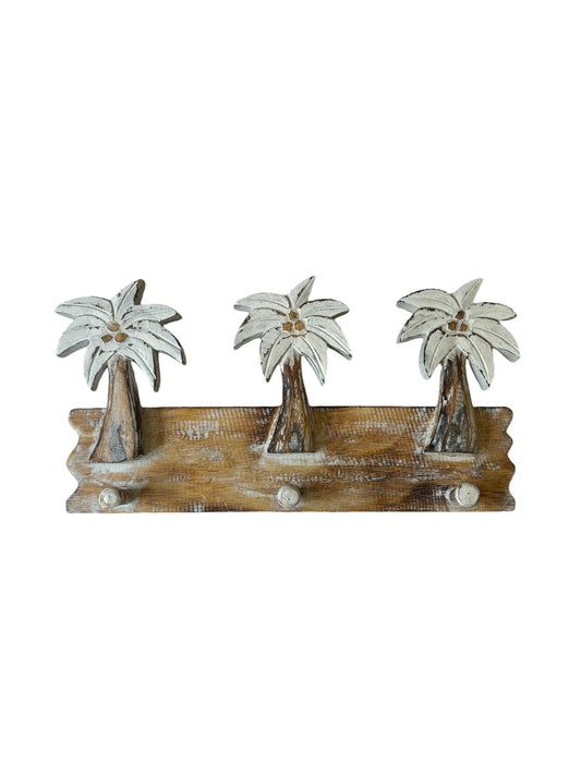 Palm Tree Wall Hook | 3 Hook | White