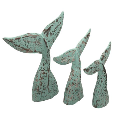 Whale Tail | Rustic Green | 3 Sizes Available