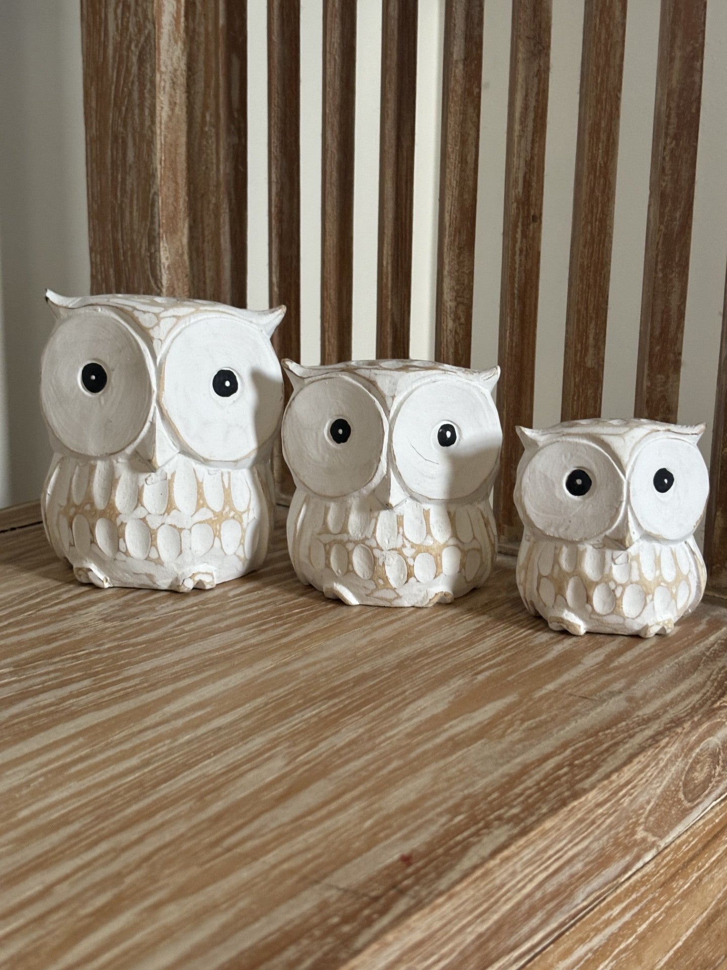 Owls | Natural | Set of 3